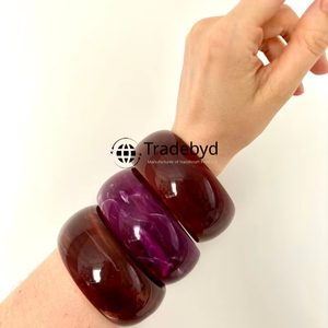 Artisan Resin <b>Bangle</b> Handmade Fashion Jewelry for Modern Women by Tradebyd - Product Image 3