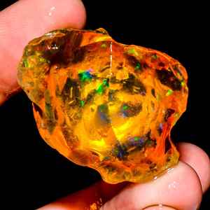 โอปอลไฟเรืองแสงธรรมชาติโอปอลอัญมณีโอปอลหยาบจากธรรมชาติอัญมณีโอปอลแบบใสจากธรรมชาติสำหรับจี้ของขวัญสำหรับคริสต์มาส - Product Image 3