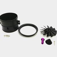 Moteur Brushless RC Apisqueen 90mm EDF 12 pales avec ventilateur cannelé 1450KV et contrôleur de vitesse électrique 120A ESC 3-6S pour avion à réaction