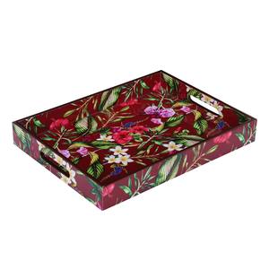 Bandeja de Servicio de Madera Esmaltada de Diseño de Lujo, Elegante Bandeja de Servicio para Mesa de Comedor - Product Image 2