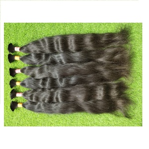 Extension de cheveux humains Remy du temple indien brut de haute qualité, vagues non traitées en lot de 1kg - Product Image 1