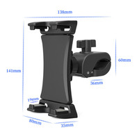 Heavy Duty Clamp Tablet Smartphone Holder Mic Microphone Music Stand pour iPad Pro Surface Galaxy Tab