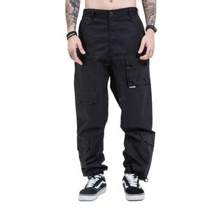 Pantalon de survêtement baggy personnalisé de haute qualité pour hommes Pantalon cargo avec poche latérale droite avec cordon de serrage Pantalon pour hommes de style décontracté - Product Image 2