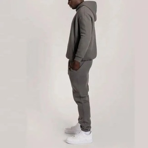 Fast Stock Fashion Men's 100% Cotton <b>Fleece</b> Pullover Hoodie Embroidered and Plain Dyed Zipper <b>Sweatshirt</b> for Winter - Product Image 6
