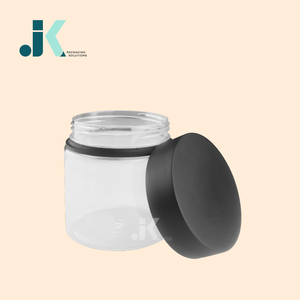 Frasco de mezcla de hierbas PET transparente resistente a los niños de 14oz de alta calidad con tapa CR Soluciones OEM/ODM para botellas de plástico M0342 - Product Image 2