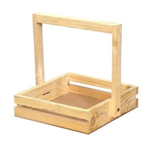 Bandeja de madera hecha a mano para decoración de mesa, comedor y servicio de frutas, cesta de madera para regalos - Product Image 5