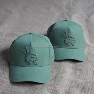 Gorra de béisbol estructurada de sarga de algodón de 5 paneles OEM con logotipo personalizado, gorra deportiva - Product Image 5