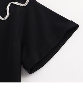 Camisetas con estampado de diamantes de imitación para hombre, camisetas de moda para exteriores con logotipo personalizado Hop Gothic 100% algodón, camiseta para hombre, ajuste holgado, estampado - Product Image 4