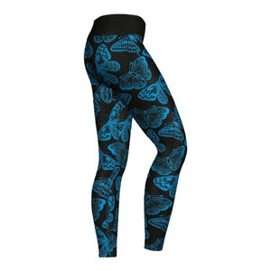 Pantalons de yoga pour femmes de haute qualité Leggings de gymnastique personnalisés avec taille moyenne 100% polyester collants de sport grande taille motif imprimé - Product Image 4