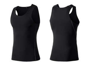 เสื้อกล้ามวิ่งออกกำลังกายแขนกุดผ้าสแปนเด็กซ์ระบายอากาศติดป้ายโลโก้ได้ตามต้องการ - Product Image 4