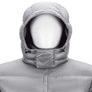 Veste bouffante d'extérieur pour homme Veste coupe-vent épaisse et chaude à capuche - Product Image 5