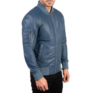 OEM Service Men <b>Leather</b> Jacket <b>Top</b> Quality Men <b>Leather</b> Jacket New Arrival Men <b>Leather</b> Jacket for Sale - Product Image 4