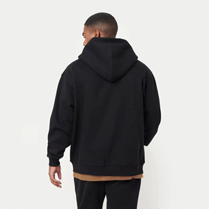 High Quality Customized Logo Printed Oversized Pullover Hoodie for <b>Men</b> 100% Cotton Drop Shoulder <b>Washed</b> Technique for Winter - Product Image 5