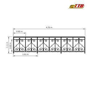 Stylish Modern Balcony <b>Railing</b> Designs for Villa Outdoor Spaces 1-Year Warranty Transforming Into a Beautiful Safe Retreat - Product Image 6