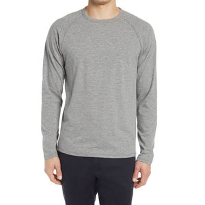 Camiseta de Manga Larga para Hombre, 100% Algodón, Colores Sólidos, Cuello Redondo, Alta Calidad, Marca TEXLERA, Corte Regular - Product Image 1