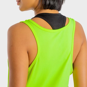 2025 Active Wear <b>Neon</b> Color Plain Tank <b>Top</b> Women In Wholesale Price Gym Fitness Jogging Street Wear Tank <b>Top</b> - Product Image 3