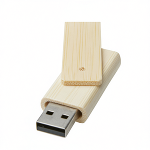 4GB Bamboo Ecological <b>USB</b> Flash <b>Drive</b> Rotate Design for Promotional Gadgets - Product Image 3