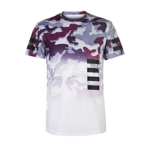 La mejor Camiseta deportiva de secado rápido de tela, ropa activa transpirable con estampado de sublimación, manga corta, venta al por mayor para el trabajo en cualquier temporada - Product Image 4