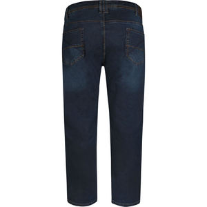 100% algodón Comfort Fit Rockford Denim Jeans oscuro azul marino jeans más tamaño zip Fly cintura botón Jean hombres Pantalones - Product Image 2