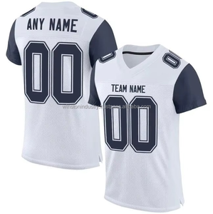 Uniforme de football américain personnalisé de qualité unique en gros, sublimation, haut à séchage rapide, nouveau style uniforme de football américain - Product Image 2