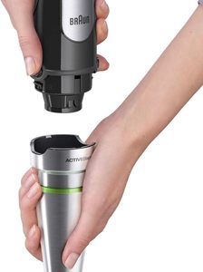 Braun MQS 050 BK Accessoire de fouet en acier inoxydable avec système EasyClick Plus-Accessoires pour Braun MultiQuick 7 et 9 - Product Image 2