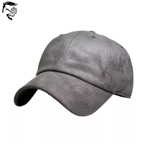 Gorras de béisbol de gamuza de 6 paneles de alta calidad, logotipo bordado personalizado, sombreros de papá, gorra clásica de piel sintética sólida - Product Image 3