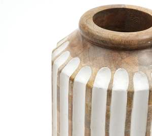 Vase en bois durable, transparent et écologique, fait à la main, porte-fleurs pour la décoration intérieure par M/S SHAAD HANDICRAFTS - Product Image 5