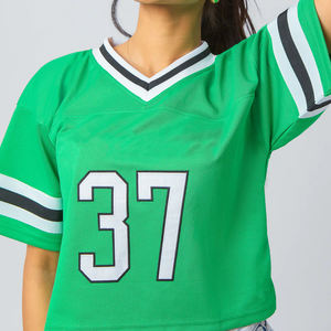 เสื้อฟุตบอลแนวสตรีทใส่ได้ทั้งชายและหญิงเสื้อแฟชั่นอเมริกันฟุตบอลเสื้อเจอร์ซีย์ว่างเปล่าออกแบบได้ตามต้องการ - Product Image 3