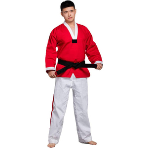 Ensembles d'uniformes de karaté en polyester/coton de haute qualité Logo personnalisé Services OEM respirants à séchage rapide disponibles pour les arts martiaux - Product Image 6