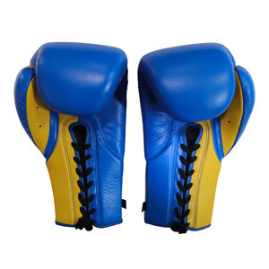 ถุงมือชกมวยสำหรับการแข่งขันรุ่น 2026 ขนาด 6oz-18oz ทำจากหนังวัว/หนัง PU สำหรับคิกบ็อกซิ่ง ซ้อมมวย ซ้อมต่อยมวยไทย - Product Image 4