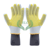 Gants en coton indonésien tricotés, respirants, durables, antidérapants, légers, résistants, personnalisables, OEM