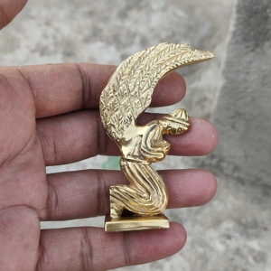 Thánh <span class=keywords><strong>Arc</strong></span> Giao Ước Thiên Thần Bức Tượng Cặp Điêu Khắc Với Đôi Cánh Lớn 3 Inch Kim Loại Trong Nhà/Ngoài Trời Nhà Vườn Tượng Bởi Judaika - Product Image 2