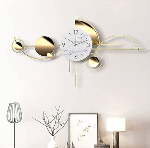 Horloge murale en métal de haute qualité qui s'intègre parfaitement aux styles de décoration modernes, vintage et minimalistes, nouvelle arrivée à bas prix. - Product Image 3