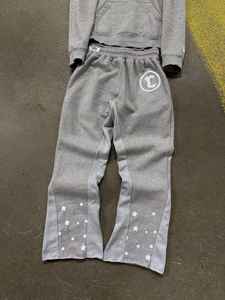 Ensemble sweat à capuche et pantalon de survêtement personnalisé OEM poids lourd 100% coton éponge française survêtement délavé à l'acide survêtement pour hommes - Product Image 2