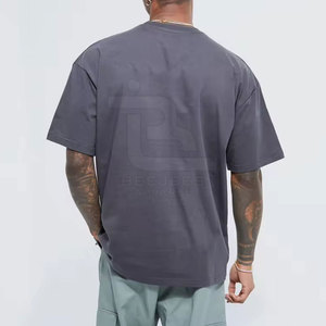 Top Design Hommes Boxy Fit T-shirts avec Logo Personnalisé 2024 Dernière Conception Hommes Nouvelle Arrivée T-Shirt - Product Image 2