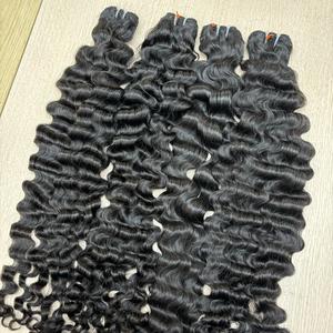 Onda profunda de la mejor calidad en cabello de trama, cabello humano 100%, cabello crudo One Donor - Product Image 4