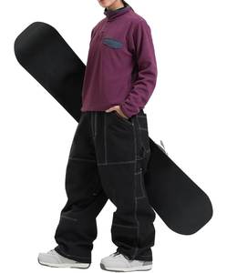 Personalizado suelto Hip Hop al aire libre Cargo Pantalones de esquí Hombres Multi bolsillo estilo holgado Transpirable Invierno Streetwear Pantalones - Product Image 4