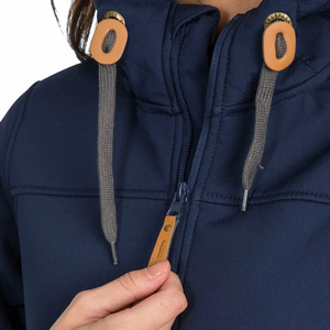 Veste Softshell Légère en Tricot de Haute Qualité pour Femmes Imperméable Respirante à Capuche Motif Uni Teint Uni Remplissage en Coton - Product Image 6