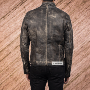 New Real Handmade <b>Genuine</b> <b>Leather</b> <b>Jackets</b> for Men Vintage New Arrival High Quality Biker Style Outdoor Hiking Royal Look <b>Jackets</b> - Product Image 3
