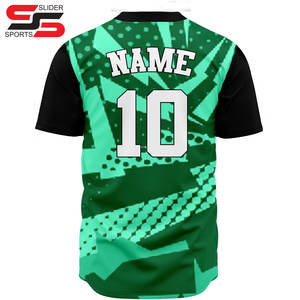 Listo para enviar, camisetas de béisbol cosidas de alta calidad para hombres, ropa deportiva transpirable, Jersey de softbol de poliéster de secado rápido - Product Image 2
