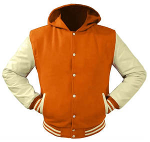 Qualité supérieure En Gros Letterman Veste Hommes Laine Patches En Cuir Manches Varsity Veste 2025 - Product Image 4