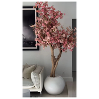 Sphère personnalisée qualité décorative simple grand polygone blanc Pots de fleurs en fibre de verre, jardinières en ciment