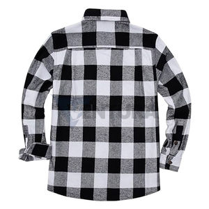 Camisas de Franela Personalizadas para Hombre, Manga Larga, a Rayas, Ecológicas, 100% Algodón, Color Personalizado, para Otoño e Invierno - Product Image 5