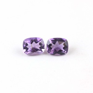 Pierre d'améthyste africaine violette naturelle de haute qualité octogone taillé à facettes pierre précieuse en vrac - Product Image 2