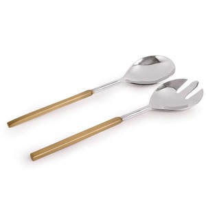 Cuillère de service en acier inoxydable argenté avec design royal unique, ensemble de couverts modernes de haute qualité pour la maison de mariage - Product Image 2