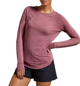 <b>Women's</b> Customized Cotton Oversized Long Sleeve Crew Neck T-<b>Shirt</b> Good Quality Summer Casual Outfits Stylish <b>Loose</b> Fit - Product Image 6