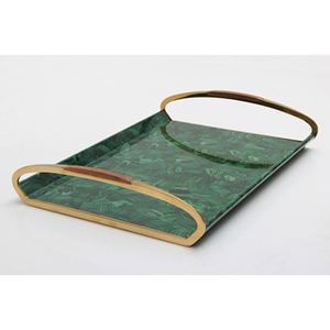Single Piece New Classic Handmade Resin Serving <b>Tray</b> for Flat Restaurants & Hotels <b>Dinner</b> Services Elegant Design - Product Image 4