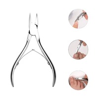 Coupe-ongles professionnel HERMANN MEDITECH HM-NN-986, bord de coupe incurvé et tranchant, durable, poignée antidérapante haute performance, acier inoxydable
