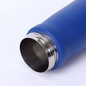 Botella de Agua de Acero Inoxidable de Doble Pared de 500 ml Personalizada al por Mayor, Vaso Térmico de Metal para Viaje con Tapa y Popote Portátil - Product Image 4