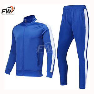 ชุดวอร์มลำลองกันลมสำหรับผู้ชายไซส์ใหญ่ ผ้าฝ้ายโพลีเอสเตอร์ซาติน 100% ดีไซน์สปอร์ตแบบคาร์โก้ - Product Image 1